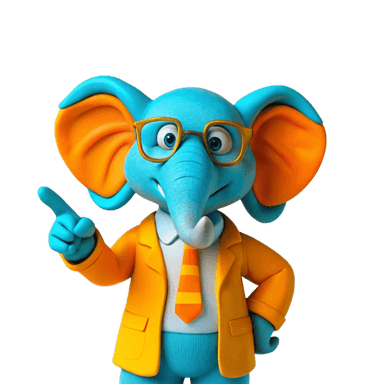 Elephant Pointing to the Right